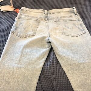 Mother jeans insider crop step fray smooth sailing size 30